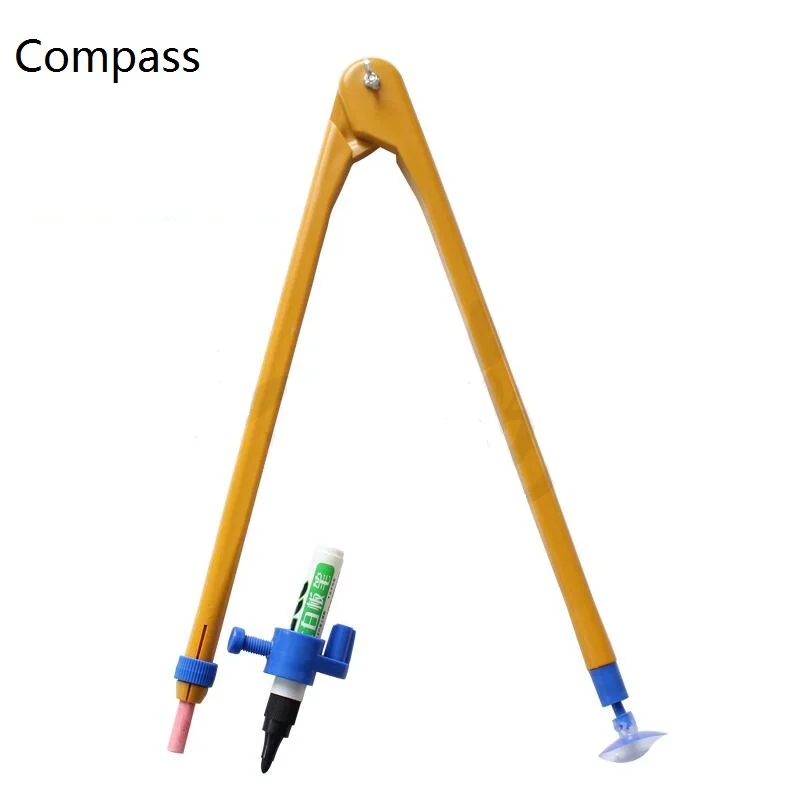 Большой пластиковый компас подходит для мела и маркера Черная доска белая