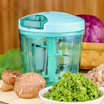 Multifunction Vegetable Chopper Cutter 850ML Food Processor Blender Garlic Fruit Twist Shredder Manual Grinder | Бытовая техника
