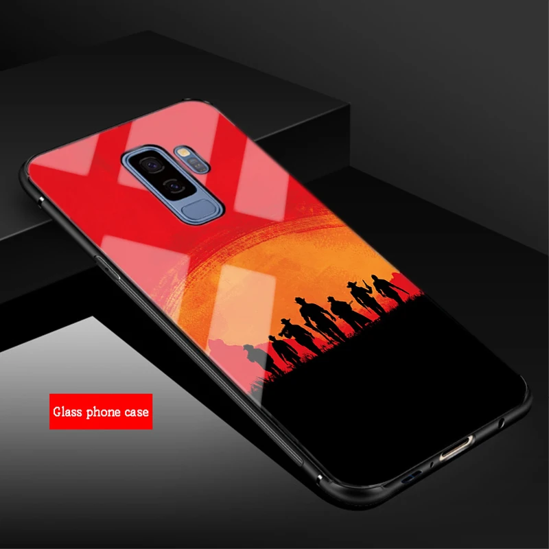 Популярные Красные Dead Redemption 2 чехол для телефона из закаленного стекла Samsung Galaxy S8