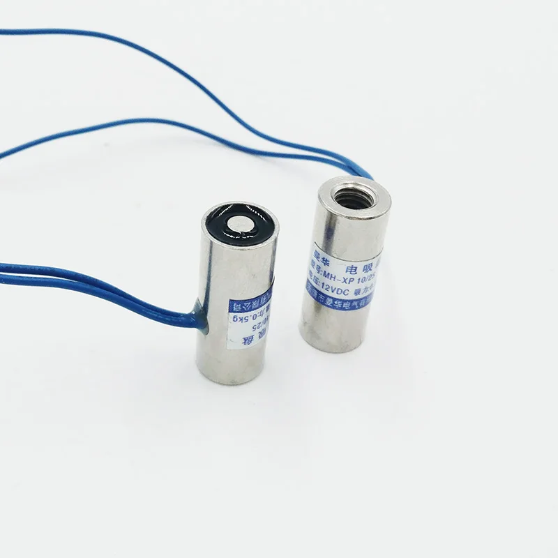 

1PCS P10/25 Holding Electric Magnet 24V Lifting Sucker 0.5Kg 5N dc 12V Solenoid Electromagnet