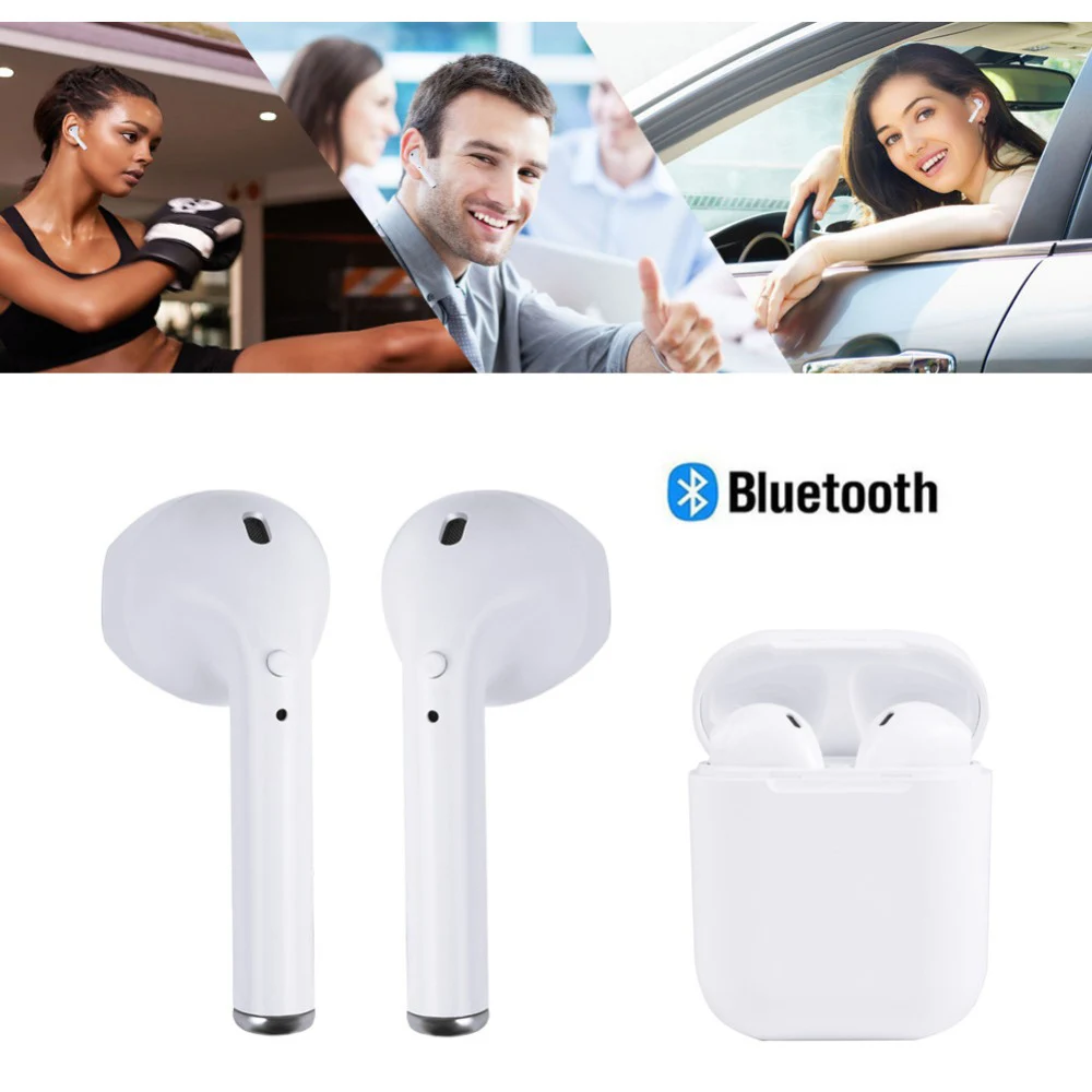 i8S TWS Headset Twins True Wireless Earphone Mini Bluetooth V4.2 Earbuds Stereo Earplug for iPhone Xiaomi Drop shipping | Электроника