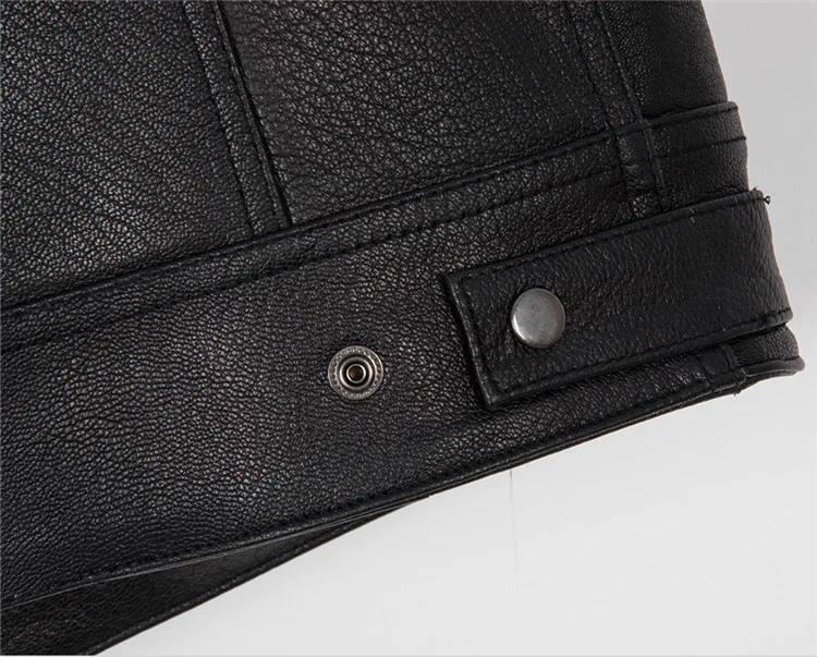 Мужской Байкерский жилет ZOGGA черный из искусственной кожи в стиле хип-хоп весна