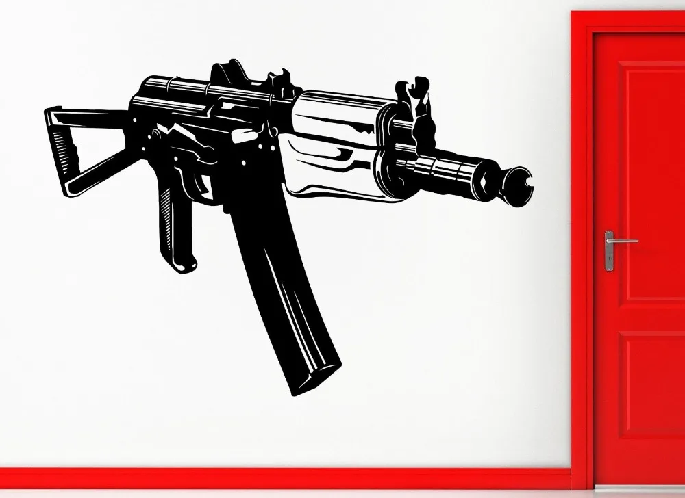 Наклейка на стену наклейка для русского пистолета AK47 русский военный солодер