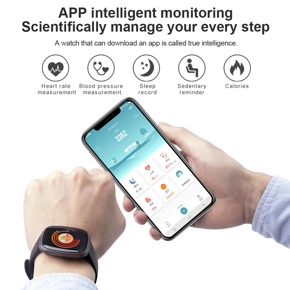 Новый браслет MAKIBES HR5 60 дней в режиме ожидания фитнес трекер SmartBand для iPhone7 Huawei HR3