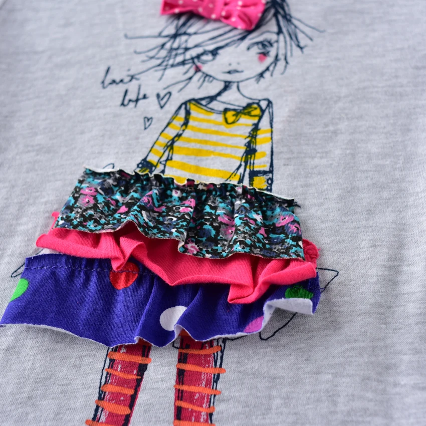 

Girls Baby Flowers Short Sleeve Dress Summer New Cotton Embroidered Kids Dresses for Children's Wear H7106