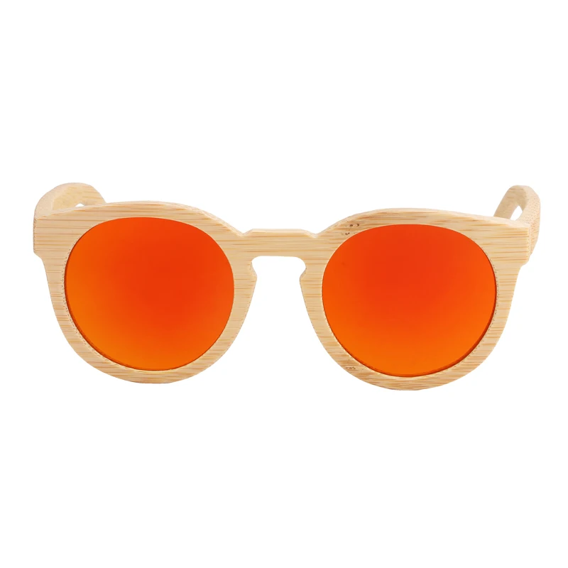 red lens BerWer бамбуковые солнцезащитные очки для мужчин, деревянные очки для женщин, брендовые деревянные солнцезащитные очки для женщин Oculos de sol masculine с бамбуковой коробкой - Цвет линз: red lens