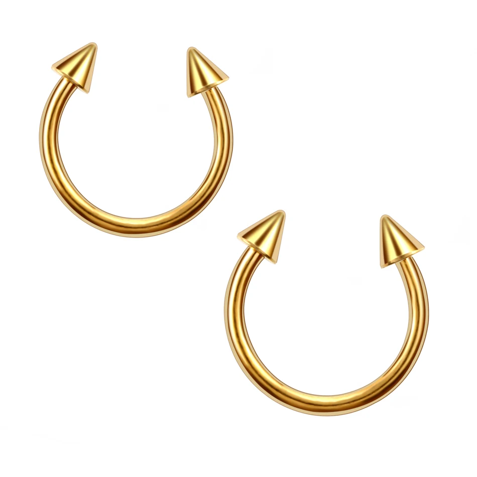 Разноцветные кольца для пирсинга штанги подковы уха хряща Козелка лабретки носа