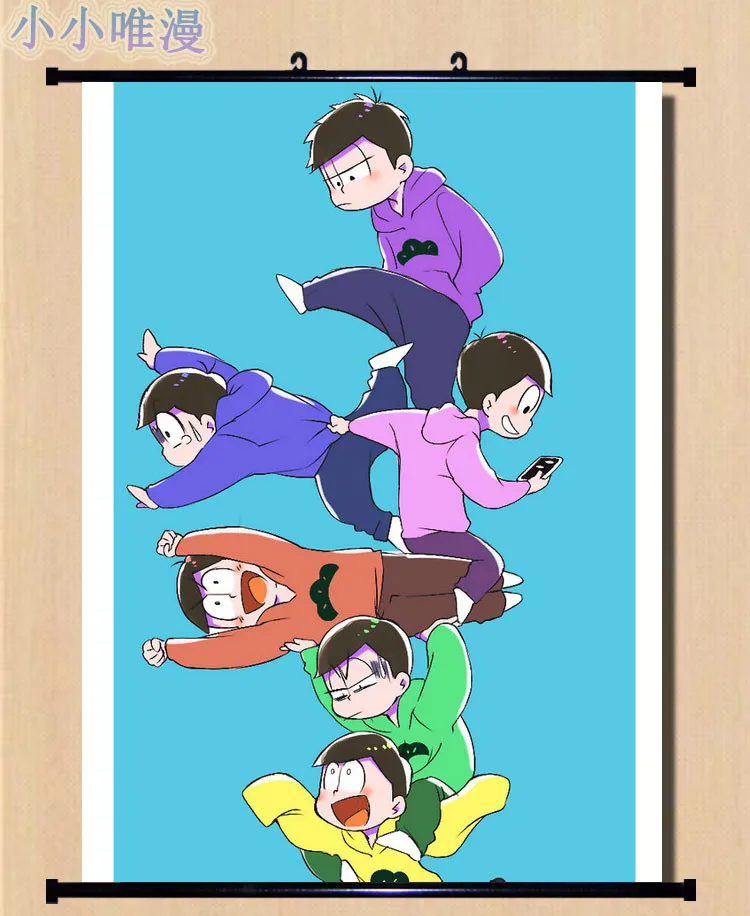 Короткая футболка с героями из японского аниме Osomatsu Matsuno & Karamatsu и Choromatsu Косплей