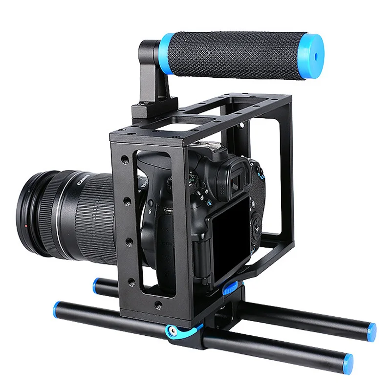 YELANGU C1 алюминиевый сплав 15 мм рельсовая штанга DSLR камера видео клетка со