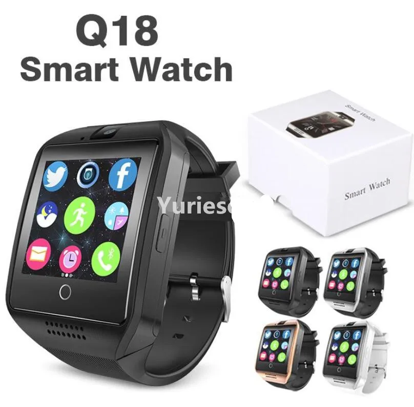 Умные часы Q18 для Apple ios Android PK DZ09 GT08 A1 y1 v8 наручные мужчин и женщин 50 шт.|v8 smartwatch|dz09