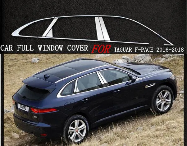 Автомобиль полный Шторные полоски Накладка подходит для JAGUAR F PACE 2016 2017 2018 2019 Авто