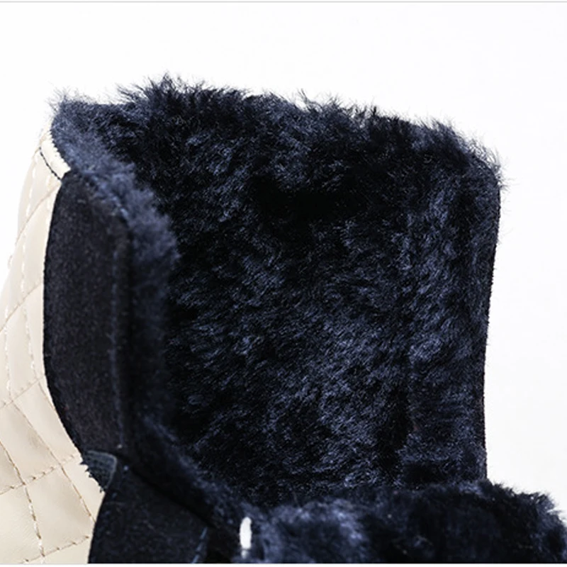 Детские модные ботинки 2017 теплые плюшевые детские кроссовки из искусственной