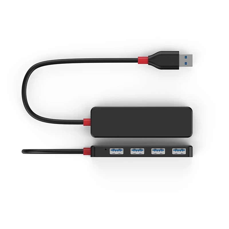 Высокоскоростной концентратор USB 3 0 4 порта 5 Гбит/с тонкий компактный