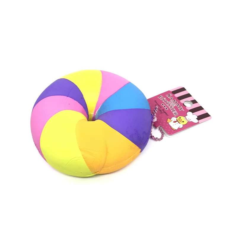 Оригинальные цветные бублики NIC Sammy мягкие и медленно растущие игрушки Сжимаемый