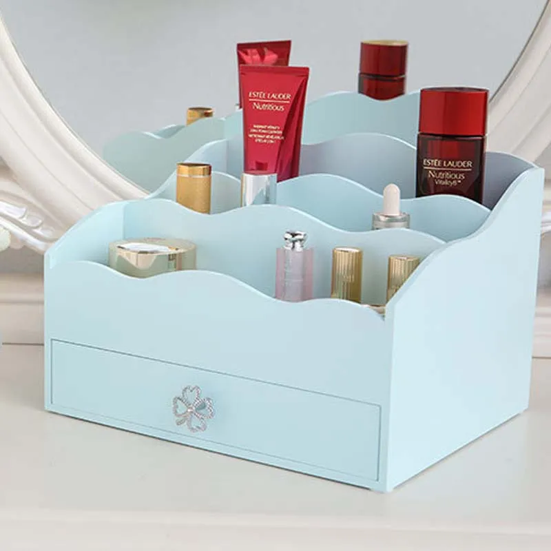 

Multi-functional Wooden Jewelry Storage Box Cosmetic Box Creative Skincare Adorn Article Storage Box