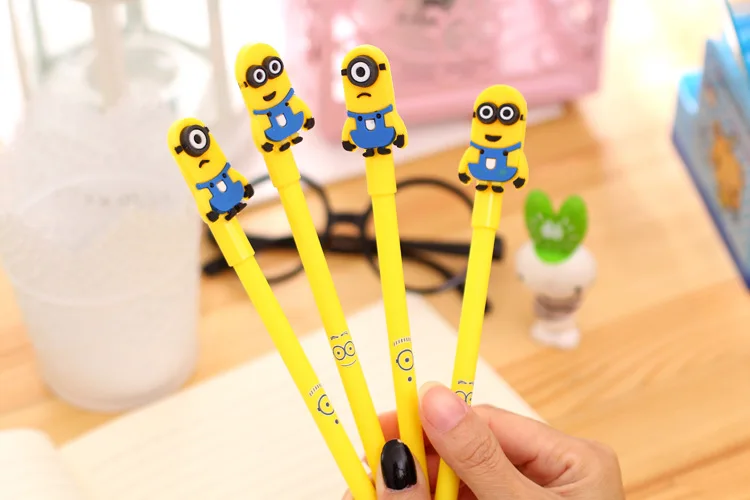 1 шт. kawaii маркеры прекрасный мультфильм Миньоны шаблон офисные канцелярские перманентные граффити Искусство Маркер Знак тонкая ручка