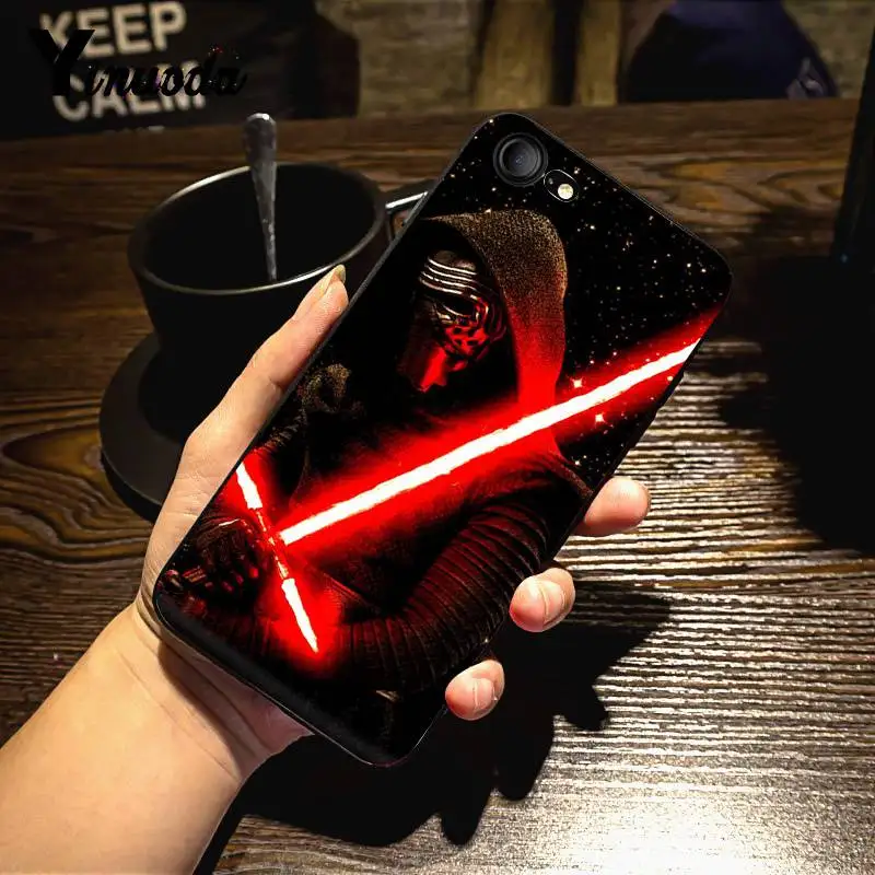 Yinuoda для iphone 7 6 X Чехол REY KYLO REN LIGHTSABER FIGHT чехол для телефона для iphone X 8 7 6 6S Plus X 5 5S SE XR XS XSMAX