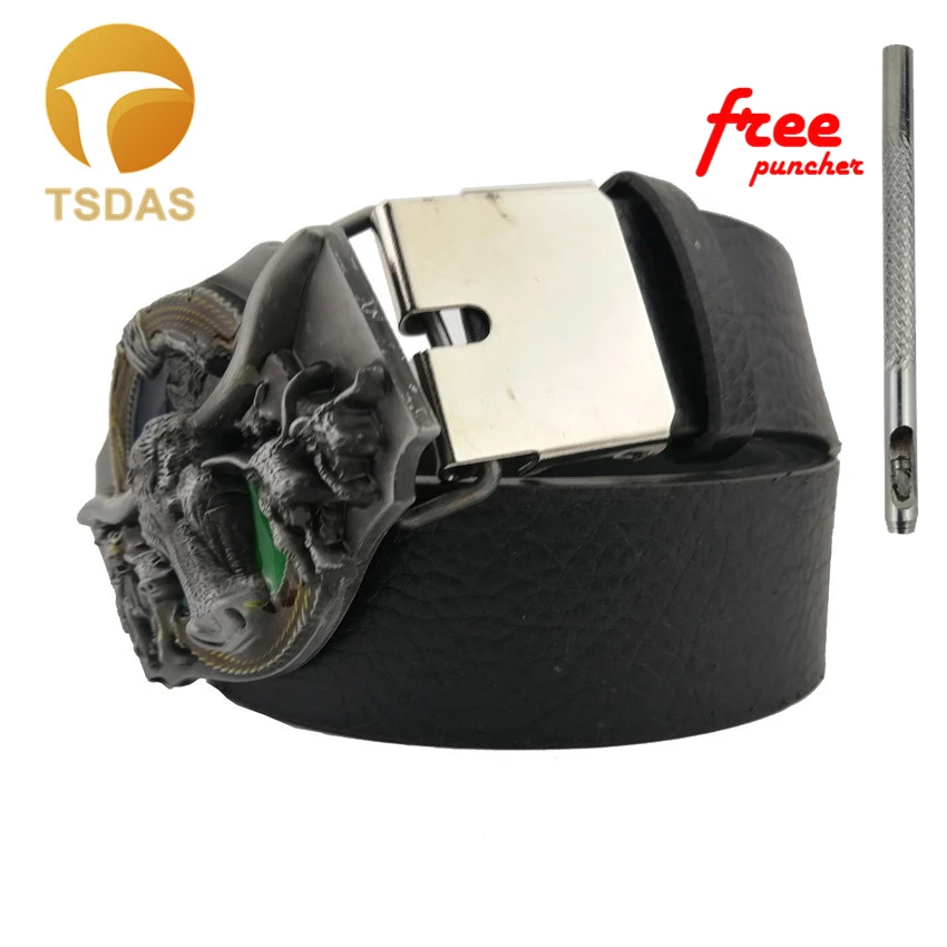 Цветные мужские ковбойские пряжки для ремня из бычьего рога пряжка в западном