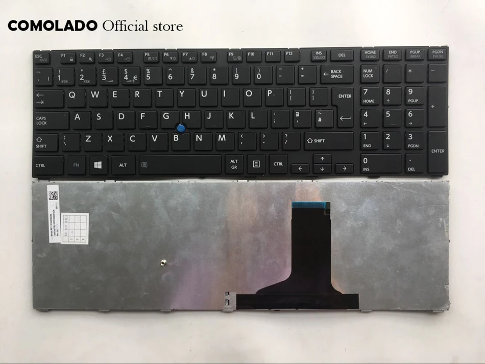 Британская клавиатура для Toshiba Satellite Pro A50 A W50 черный ноутбук британская раскладка