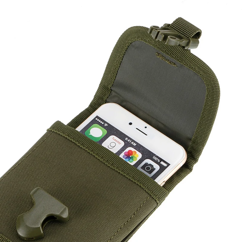 1000 D Cordura тактическая сумка для телефона Molle модель ремня на липучке маленькая