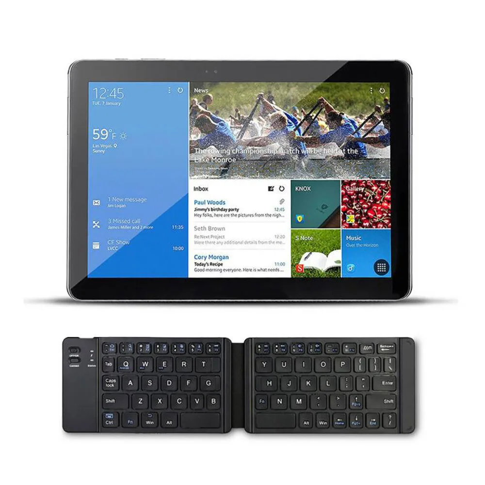Bluetooth светильник для клавиатуры и удобная Bluetooth 3,0 складная клавиатура Bluetooth беспроводная клавиатура для телефона ноутбука игровая клавиатура