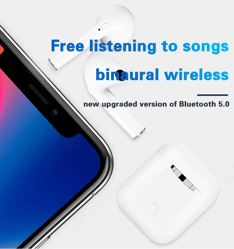 I9 45 ° TWS Bluetooth наушники беспроводные наушники гарнитуры стерео с зарядной коробкой спортивные наушники Bluetooth наушник