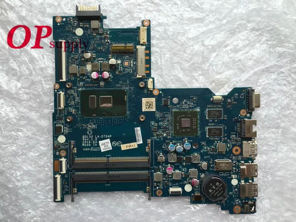 LA-D704P подходит для ноутбука hp 15-AY 15-AC материнская плата BDL50 LA-D704P REV: 1,0 I5 6200U протестирована