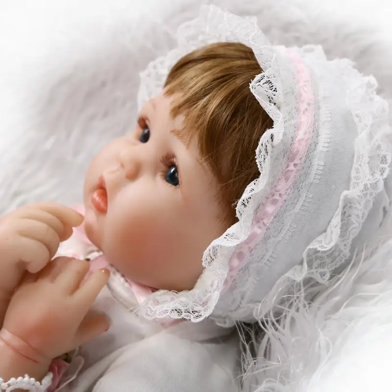 Новые 42 см силиконовые куклы принцессы для новорожденных милые девочек детские