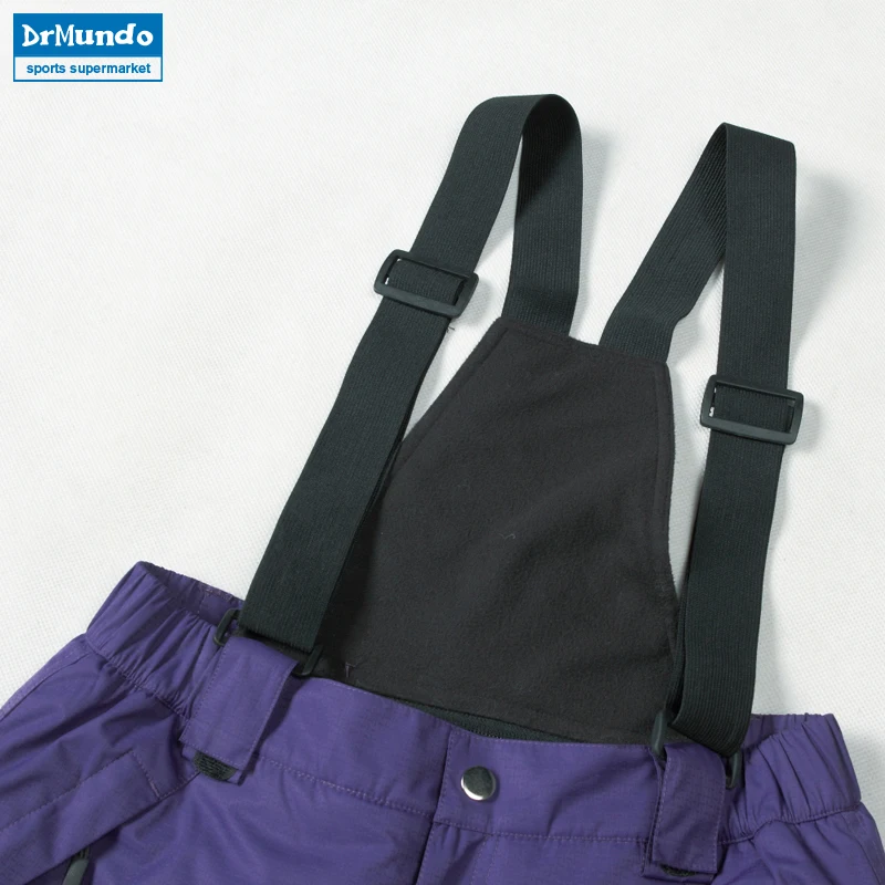 Новые зимние женские водонепроницаемые лыжные штаны на подтяжках ветрозащитные