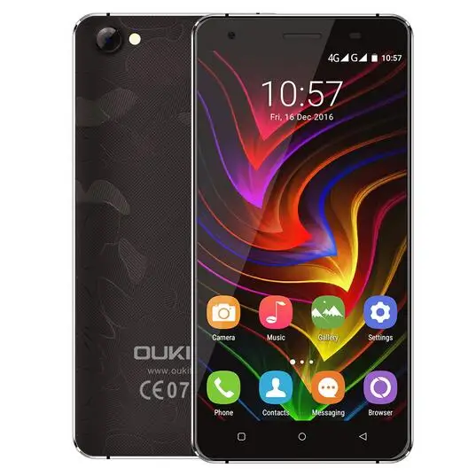 Черный Oukitel C5 Pro 5,0 ''HD MTK6737 четырехъядерный экран смартфон 2000 мАч мобильный телефон 2 Гб ram 16 Гб rom мобильные телефоны - Цвет: Черный