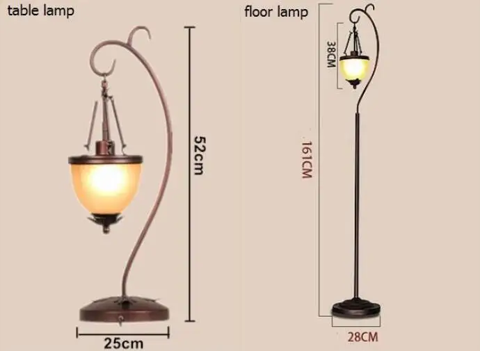Французский Ретро садовый Настольный светильник Европейская литература и