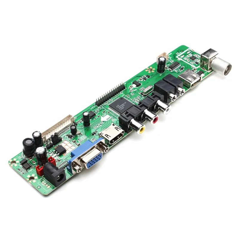 MV56U. A V56 Универсальный ЖК ТВ контроллер драйвер платы ТВ/ПК/VGA/HDMI/USB интерфейс USB