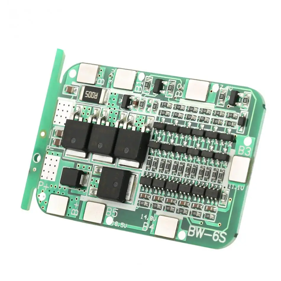 Высокое качество 6S 15A 22V 24V Защитная плата батареи BMS для литий-ионных батарей 18650