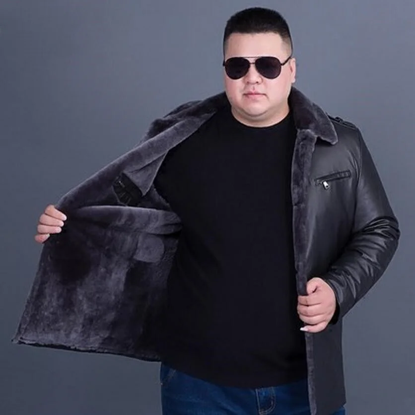 Новое мужское пальто из овчины верхняя одежда Меховая зимняя куртка MLS S1918