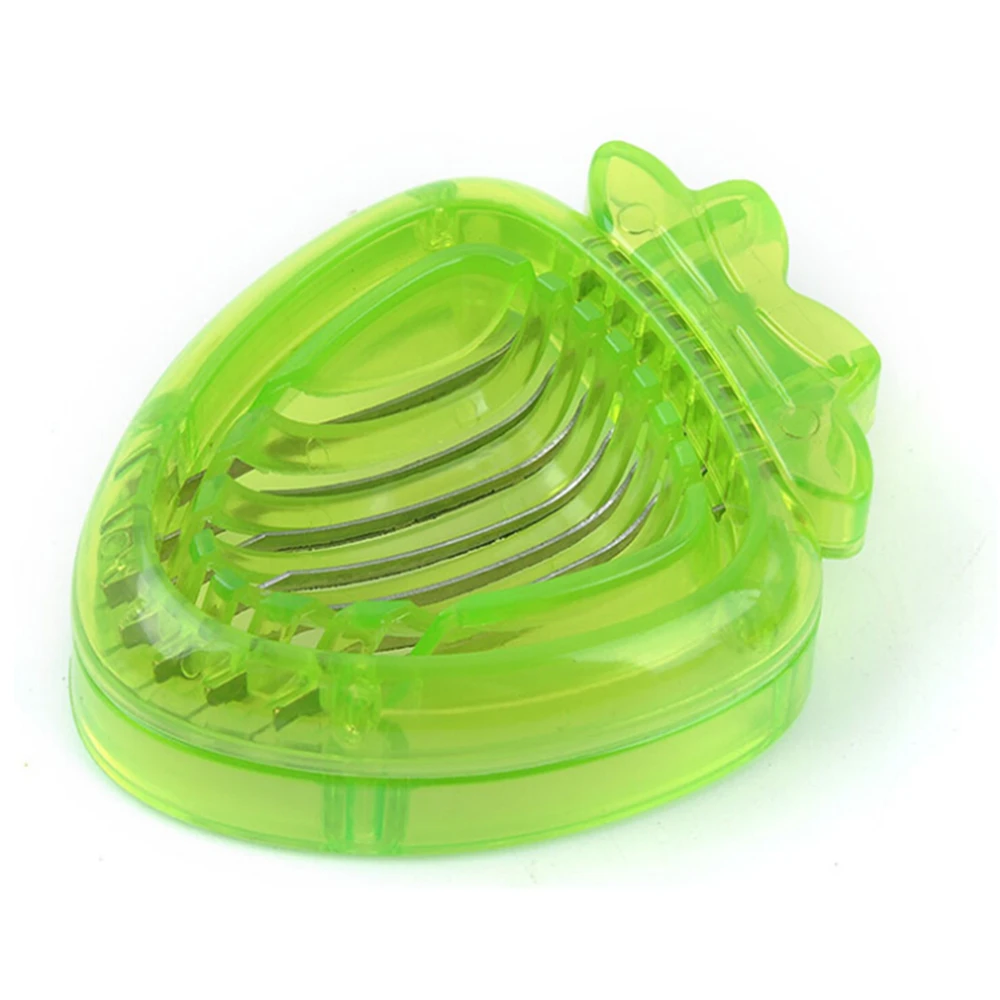 Кухонные гаджеты слайсер для клубники с лезвием из нержавеющей стали