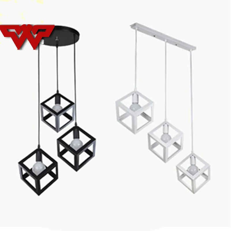 Винтажная люстра геометрической формы Lustre DIY E27 регулируемое освещение гостиной