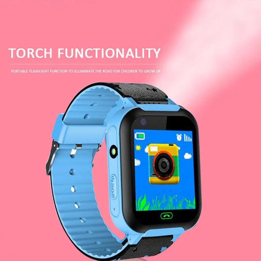 DS37 Positioning Anti Lost Children Smart Watches Kid Lighting SOS For IOS Android Smartband Baby Girl Boys Clock Gifts | Наручные часы