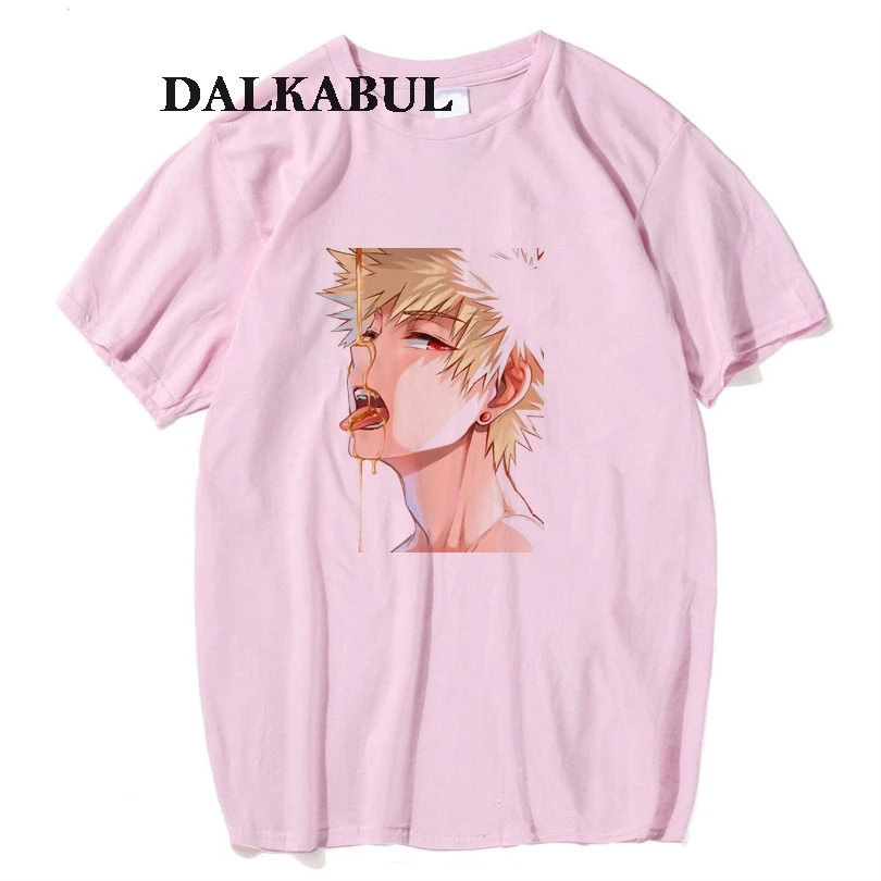 Ahegao/футболки для мужчин футболка с героями мультфильмов Модальная модная из 100%