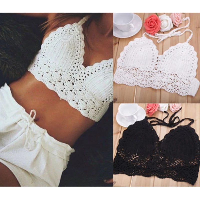 Новинка 2017 модный сексуальный женский вязаный бюстгальтер без косточек продавец