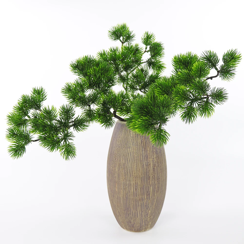 Флорес Artificiales Para Decoracion Hogar искусственная сосновая ветка имитация зеленого растения искусственная сосна игла