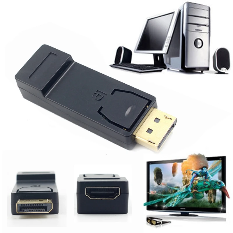 DisplayPort для HDMI DP Мужской Женский конвертер адаптер разъем 1080 P Plug and Play|Кабели