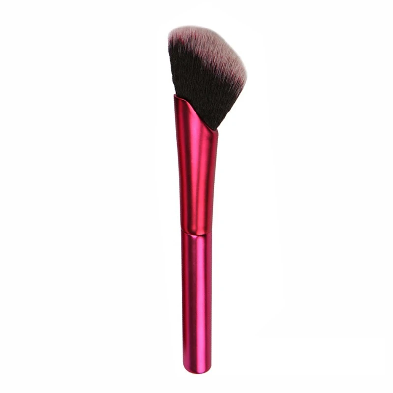 Rose red small 1 шт. кисть для основы Кисть для макияжа лицо и щеки косметика для контуринга Пудра основа Румяна Кисть Угловые принадлежности для макияжа косметика для макияжа кисть для масок кисточки - Handle Color: Rose red small