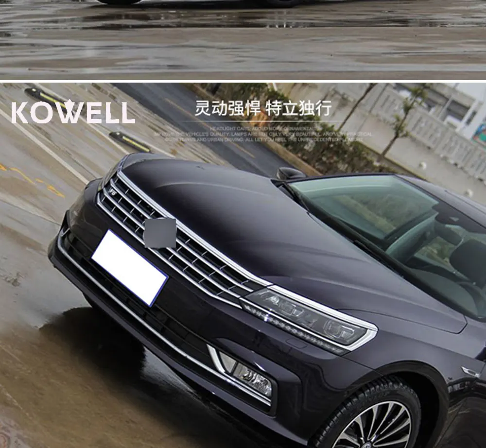 KOWELL автомобильный Стайлинг головы для VW Passat B8 Американский Verson фары Passat B8 светодиодный DRL H7 D2H Hid Bi Xenon