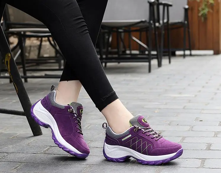 Akexiya женские кроссовки на платформе дышащая уличная спортивная обувь для