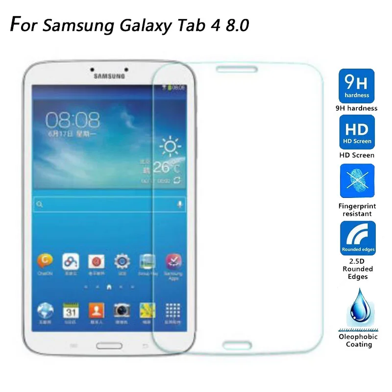 Закаленное стекло для Samsung Galaxy Tab 4 Tab4 8 0 10 1 T330 T331 T335 T530 T531 T535 защитная пленка экрана