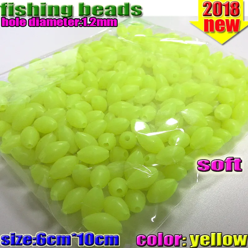 Мягкие светящиеся овальные бусины для горячей рыбалки размер 3*4 4*6 5*8 6*8 6*10 7*10 8*12 мм