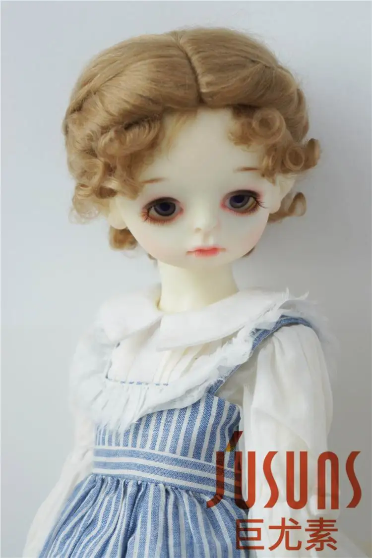 Ash Blond M4 JD089 1/3 SD парики из мохера для кукол классический твист BJD парик 8-9 дюймов кукла аксессуары - Цвет: Ash Blond M4