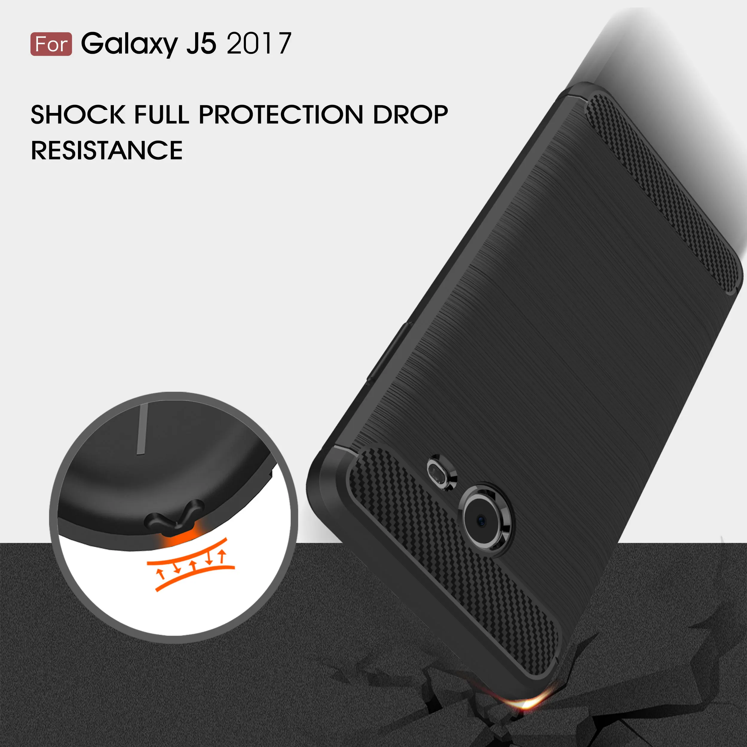 MSK чехол для Samsung Galaxy j5 2017 полукруглый USA J520 телефона из волоконного волокна |