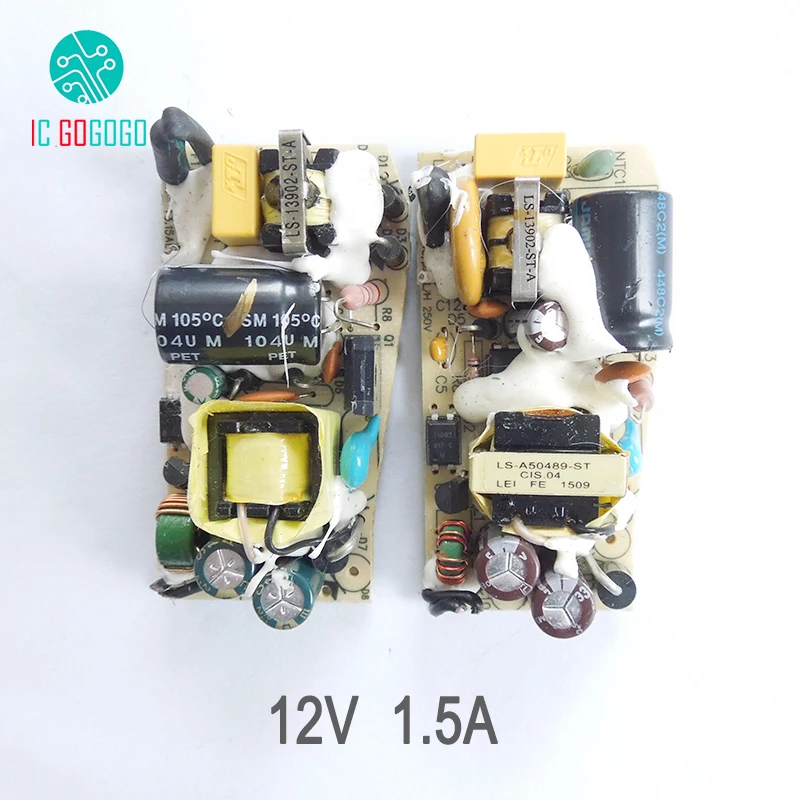 AC DC 12В 1.5а импульсный источник питания модуль печатной платы для монитора