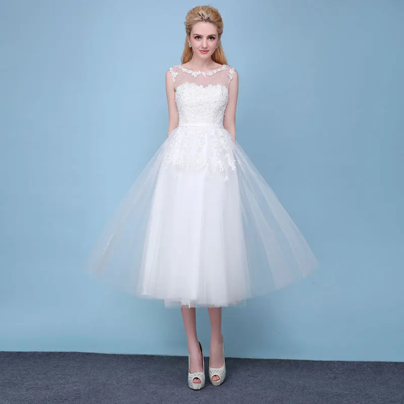 FADISTEE Новое поступление элегантные свадебные вечерние платья Кружева Vestido de Festa бусины аппликации сексуальные прозрачные сзади Короткие Стиль
